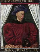 Jean Fouquet, Portrait of Charles VII